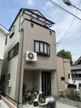 大阪府堺市東区I様邸  外壁塗装及び防水工事🏠-施工後