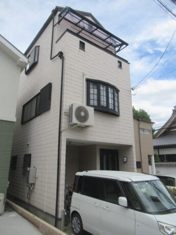 大阪府堺市東区I様邸  外壁塗装及び防水工事🏠-施工前