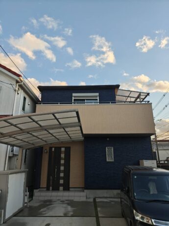 大阪府堺市北区S様邸 屋根 外壁塗装及び防水工事🏠-施工後