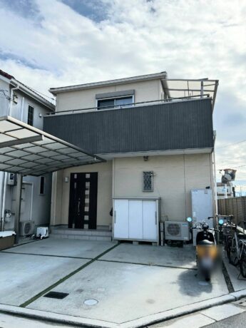 大阪府堺市北区S様邸 屋根 外壁塗装及び防水工事🏠-施工前