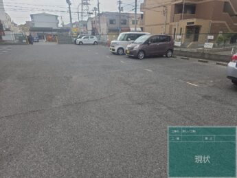 大阪府堺市北区I様駐車場ライン引き-施工前