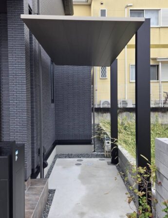 大阪府堺市美原区S様邸サイクルポート設置工事🚲-施工後