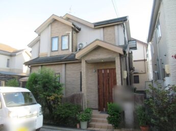 大阪府堺市中区A様邸 屋根 外壁塗装及び防水工事🏠-施工前