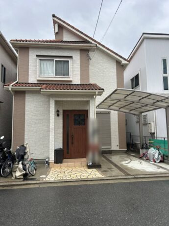 大阪府堺市中区K様邸 外壁塗装及び防水工事【影と光が織りなす、洗練のテクスチャー。ダブルトーンで叶える、邸宅の奥行き。】-施工後