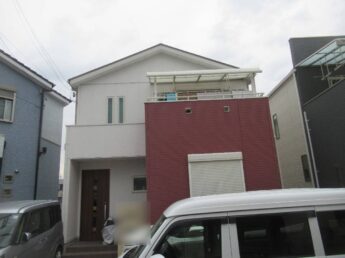 大阪府貝塚市A様邸 屋根 外壁塗装及び防水工事🏠-施工前