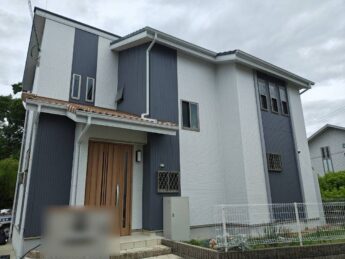 大阪府岸和田市K様邸 外壁塗装及び防水工事🏠-施工後