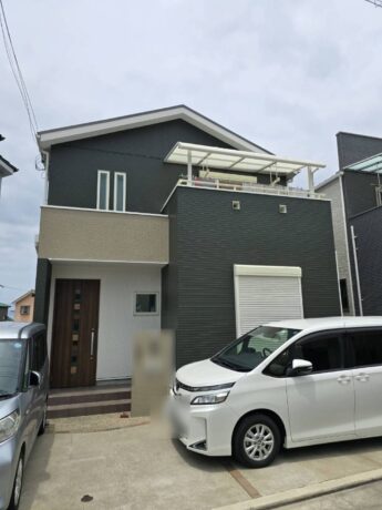 大阪府貝塚市A様邸 屋根 外壁塗装及び防水工事🏠-施工後