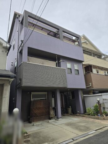 大阪府堺市Y様邸 屋根 外壁塗装及び防水工事🏠「センスが光る！上質なカラーで魅せる外壁リフォーム」-施工後