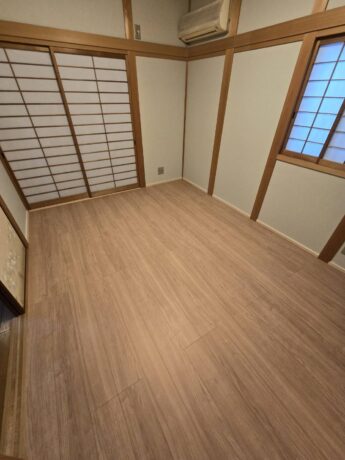 大阪府堺市西区K様邸防蟻工事及び内装工事「和室のシロアリ被害を解消！畳から明るいフローリングへの改修工事」-施工後