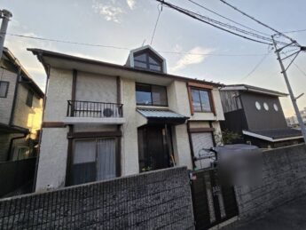 大阪府羽曳野市H様邸 屋根 外壁塗装工事🏠-施工前